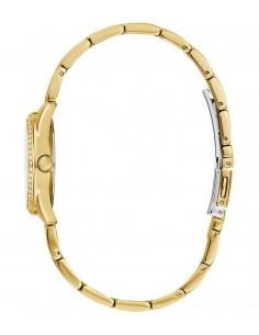 Reloj Guess W1273L2 micro G Twist, en acero dorado. 2