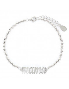 Pulsera de plata 925 Mamá bolas juntas 3 mm