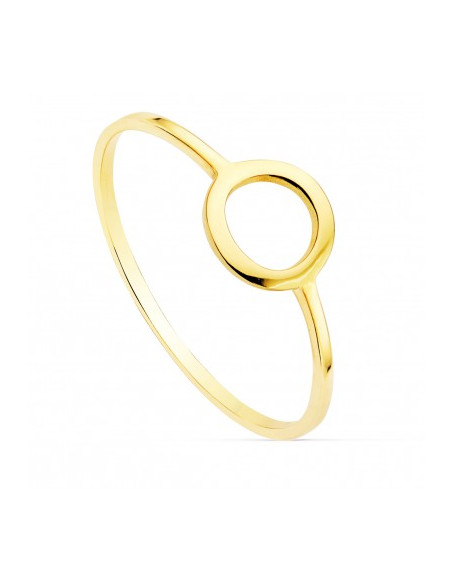 Anillo discount circulo oro