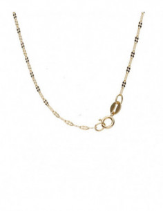 Cadena Fantasía oro macizo 18k 1mm 42cm 2