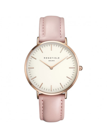 Reloj Rosefield The Bowery en rosado y correa en piel rosa BWPR-B7