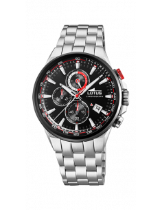 Reloj Lotus R 18586/4 cronógrafo con función calendario. Caja y correa armis en acero inoxidable 316L.