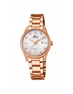 Reloj Lotus The Couples 18303/3 rosado con dial blanco.