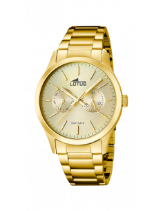Rreloj de hombre multifunción Lotus Minimalist 15955/2 dorado