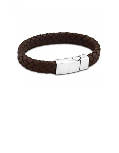 Pulsera de hombre Lotus Style men basic en cuero marrón y acero LS1380-2/1
