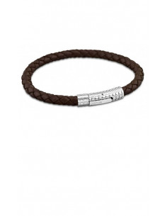 Pulsera de hombre Lotus Style men basic en cuero marrón y acero LS1384-2/1