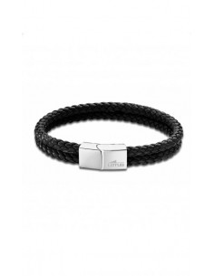 Pulsera Lotus Style men basic en cuero y acero LS2011-2/1 - Ses nines