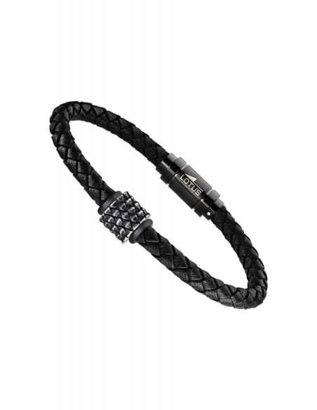 Pulsera Lotus Style Urban man en cuero y acero LS1980-2/1 - Ses nines