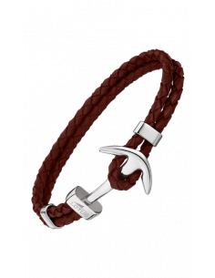 Pulsera Lotus Style urban man en piel y acero LS1832-2/C - Ses nines