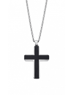 Collar Lotus Style men in black cruz acero LS1986-1/1 - Ses nines