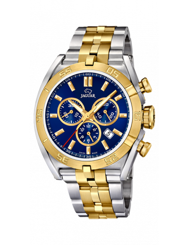 Jaguar Executive Reloj Hombre Acero Dorado Azul Elegante J864/2