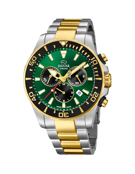 Reloj Jaguar J862/3 Executive plateado, dorado y verde - Ses Nines