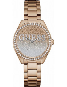 Reloj Guess Glitter Girl W0987L3, en acero rosado - Ses nines