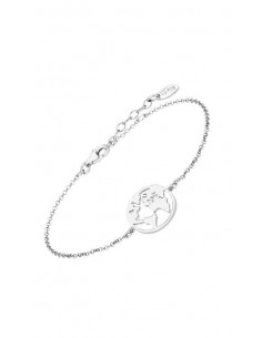 Pulsera mundo de plata de ley 925 Lotus Trendy LP1898-2/1 con globo de la tierra.