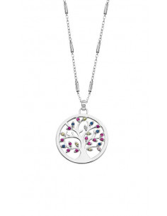 Collar árbol de la vida de plata multicolor LP1890-1/1 - Ses Nines