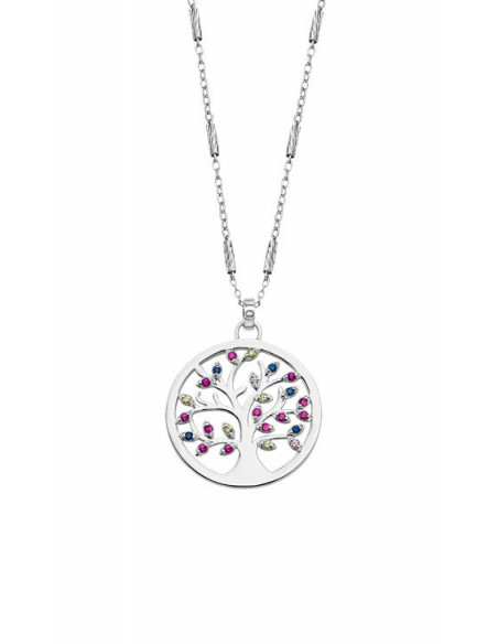 Collar árbol de la vida de plata multicolor LP1890-1/1 - Ses Nines