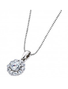 Collar Lotus Silver Plata Mujer LP1290-1/1 redondo con circonitas