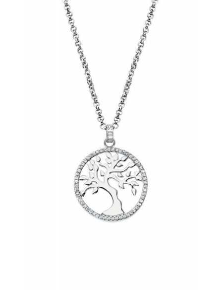 Collar circulo árbol de la vida con circonitas Lotus LP1778-1/1