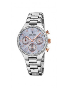 Reloj Festina F20401/3 plateado/rosado, dial gris nacar - Ses Nines
